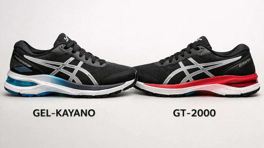 تفاوت gel-kayano و gt-2000 برای کف پای صاف