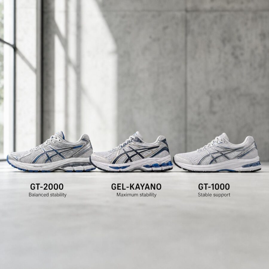 راهنمای انتخاب کفش رانینگ ASICS: مقایسه GT‑2000 ، GEL‑KAYANO و GT‑1000
