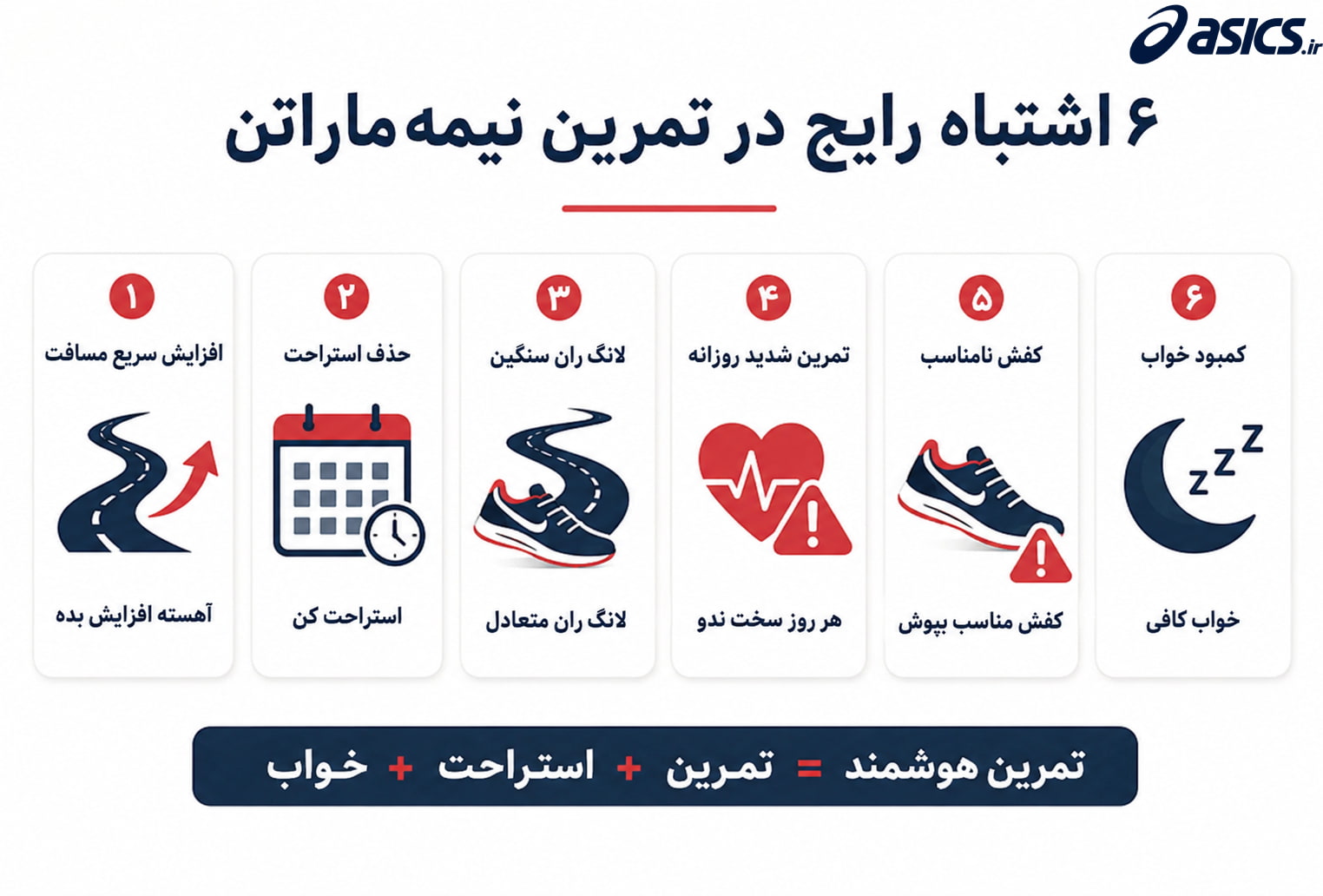 اشتباهات رایج در برنامه تمرینی نیمه ماراتن
