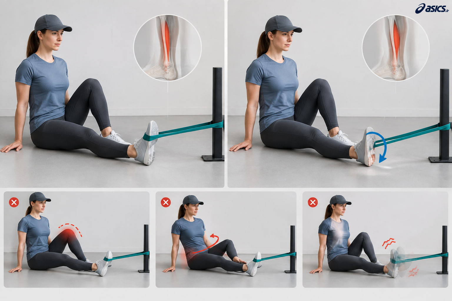 تقویت تیبیالیس خلفی برای کنترل بهتر قوس کف پا (Tibialis Posterior Strengthening)