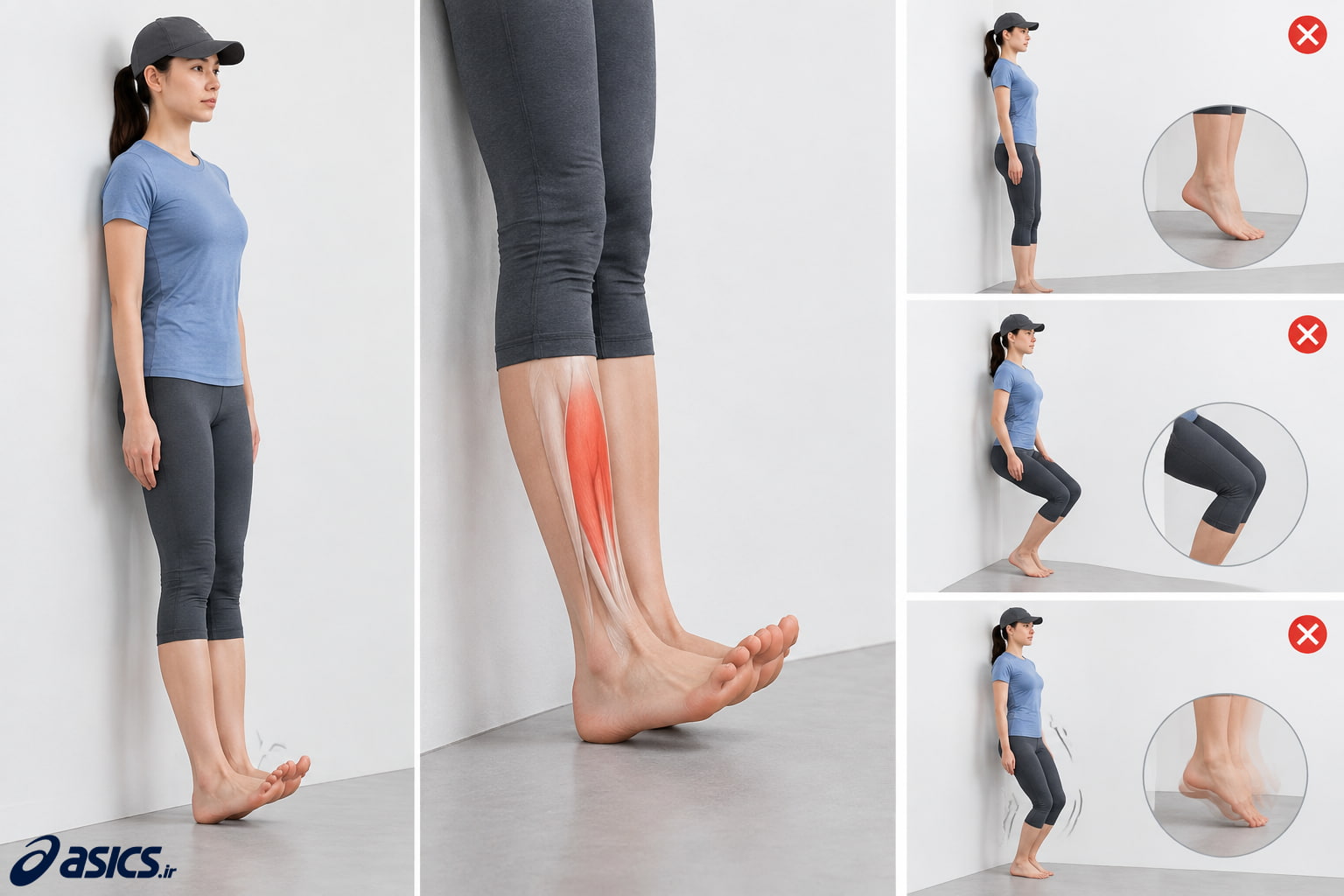 بالا آوردن پنجه پا برای تقویت جلوی ساق (Toe Raise)