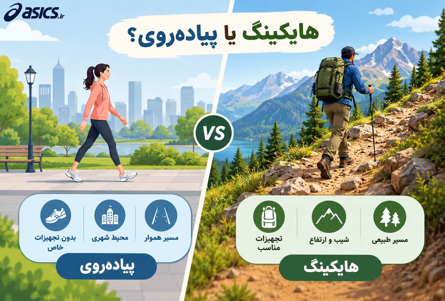 هایکینگ چه تفاوتی با پیادهروی معمولی دارد؟